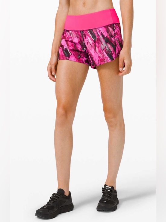 lululemon athletica Pants - NWT Lululemon Speed Up Shorts Size 14 Mid-Rise 4” Inseam IRFM/PIHL